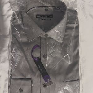 Geoffrey Beene long sleeve dress shirt, Gray, 15 1/2 neck, 32-33 sleeve